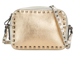 Gravani Rockstud Crossbody, Calfskin, Gold, DB/E, 2*